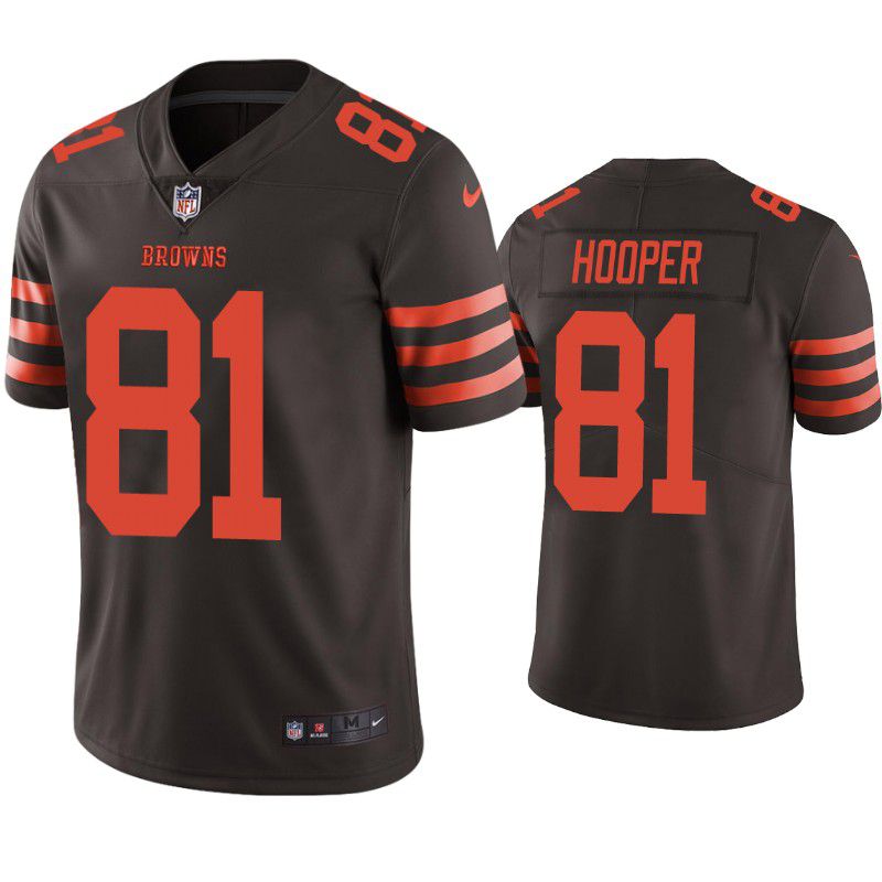 Men Cleveland Browns #81 Austin Hooper Nike Brown Color Rush Legend NFL Jersey->->NFL Jersey